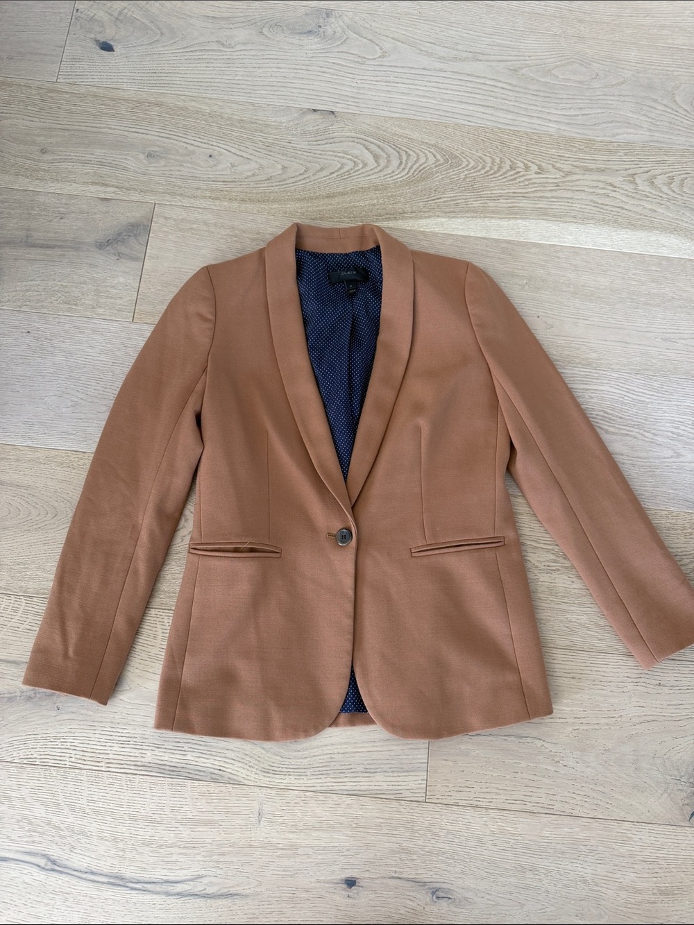 J. Crew Women's Camel Color Wool Blend Blazer Size 0 Style G7725